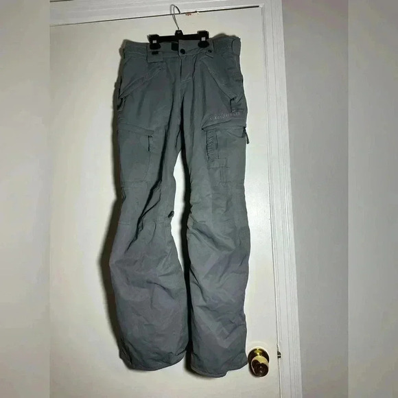 686 Pants Womens XS Gray Smarty Snowboard BOA Cargo Tech Snow Ski Outdoor Winter - Picture 1 of 15